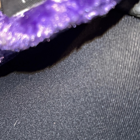 Delicate gorgeous purple crushed velvet look poly. Large - Picture 12 of 15